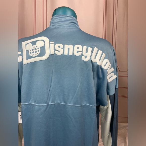 2022 Disney Parks Walt Disney World Blue Zip Track Jacket Spirit Jersey M L XL - Picture 15 of 15
